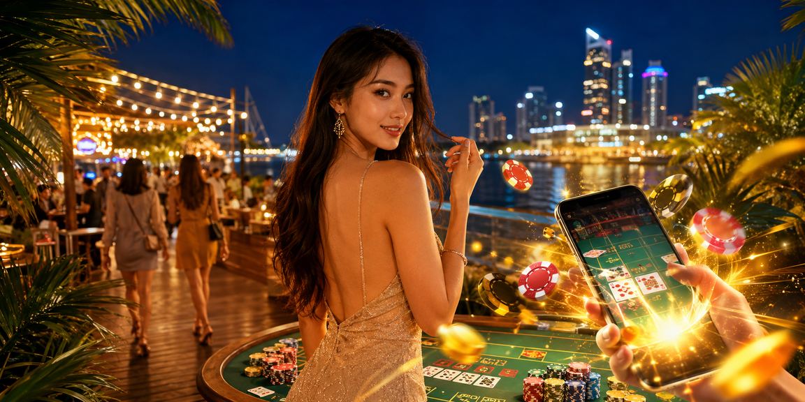 Pemain baccarat Malaysia menikmati kasino langsung 368d di Petaling Jaya